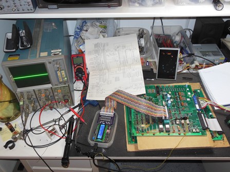Gyruss sound PCB with ICT