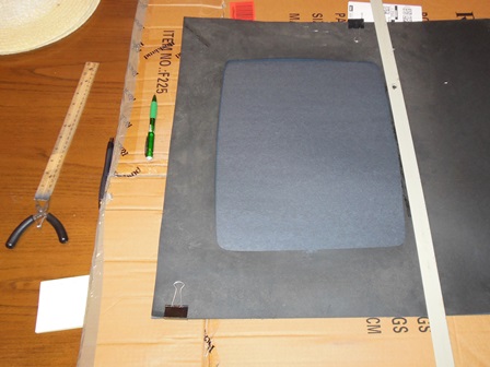 CRT cut out - marked