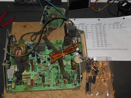 Hantarex MTC-900 chassis cap kit - after