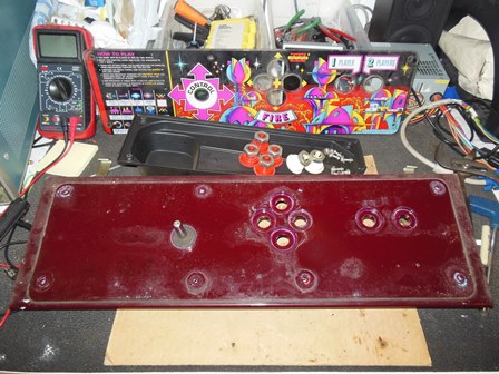 Control panel, disassembled