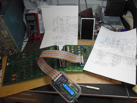 SNK Vanguard PCB with Arduino ICT