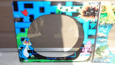 Zaccaria Pac'n'Paint monitor glass