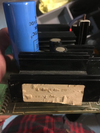 Zaccaria Scramble power regulation PCB