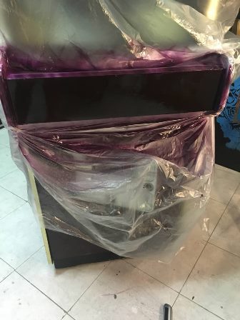 Zaccaria Scramble cabinet restoration & painting