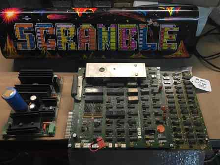Zaccaria Scramble marque, regulation & game PCBs
