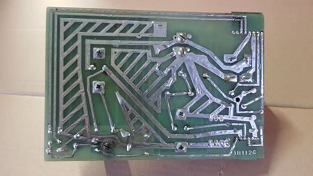 Zaccaria 1B1126 power regulation PCB, bottom