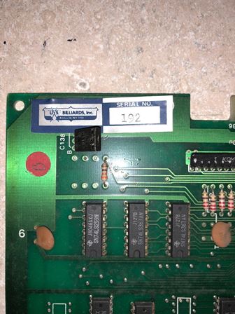 US Billiards Piranha PCB