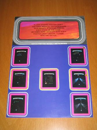 Zaccaria Astro Wars upright flyer, back