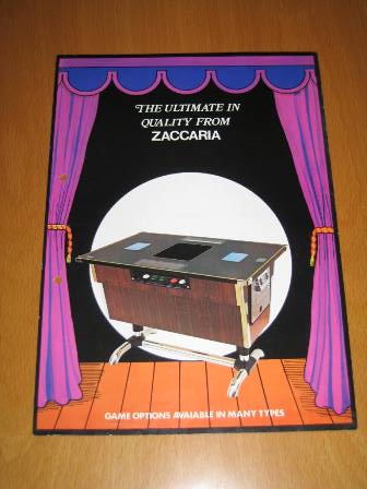 Zaccaria cocktail flyer, front