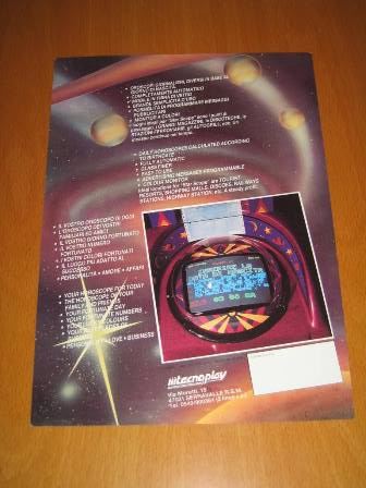 Tecnoplay Horoscope redemption flyer, back