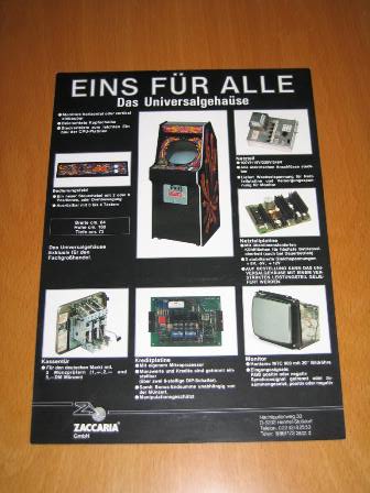 Zaccaria Universal upright flyer, front