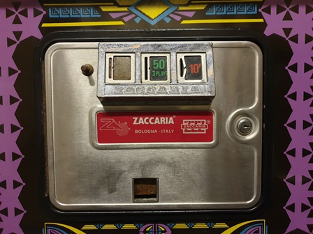 Zaccaria Track'n'Field upright coin door