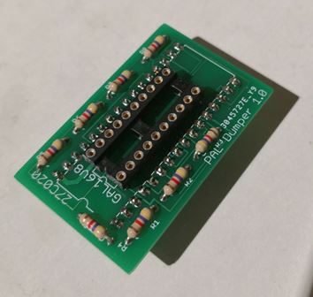 GAL 16V8 to 27C020 PAL dump adaptor