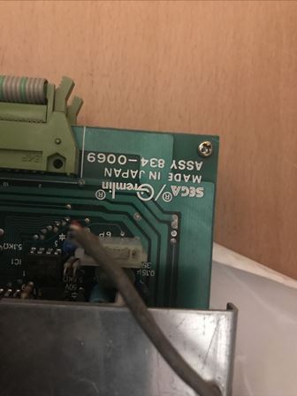 Sega Frogger game PCB