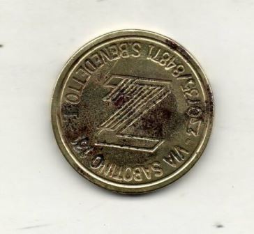 San Benedetto arcade game token