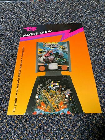 Mr. Game Motor Show pinball flyer