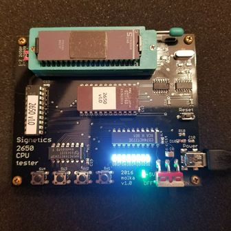 Signetics 2650 CPU tester