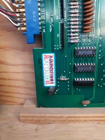 US Billiards Abscam game PCB