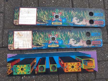 Zaccaria Frogger control panel overlays