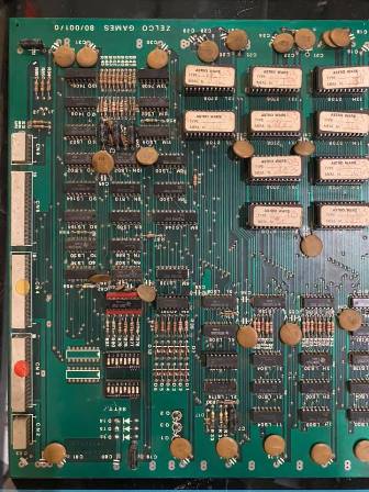 Zaccaria Astro Wars game PCB