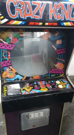 Crazy Kong converted Zaccaria Quasar upright