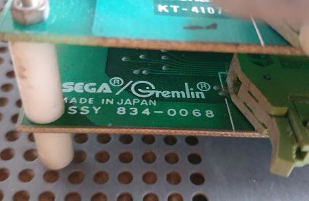Sega Frogger game PCB
