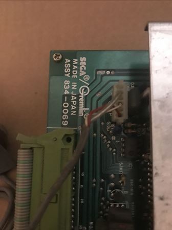 Sega Frogger game PCB