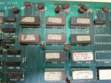 Zaccaria Astro Wars game PCB