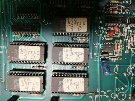 Zaccaria Sea Battle game PCB