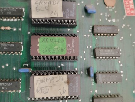 Zaccaria Armada game PCB