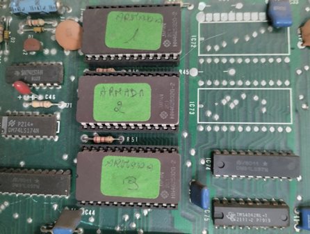 Zaccaria Armada game PCB