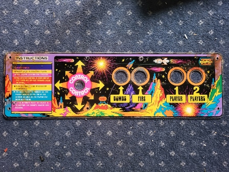 Restoration of a Zaccaria Scramble control panel overlay