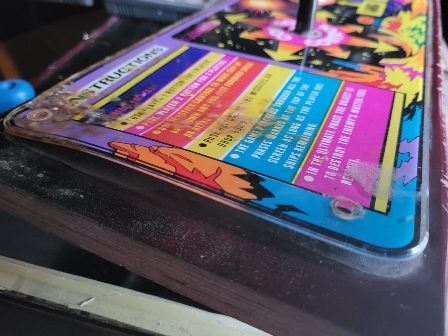 Restoration of a Zaccaria Scramble control panel overlay