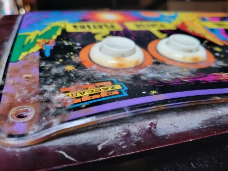 Restoration of a Zaccaria Scramble control panel overlay