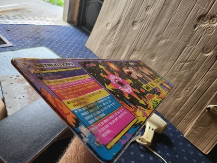 Restoration of a Zaccaria Scramble control panel overlay