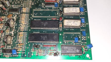 Zaccaria Pinball Champ sound PCB 1B1170
