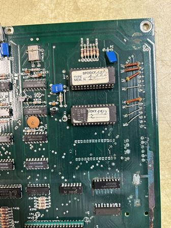 Zaccaria Spooky pinball PCB