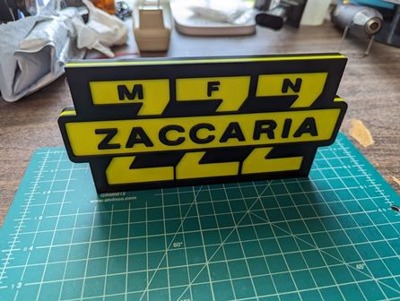 Zaccaria logo sign