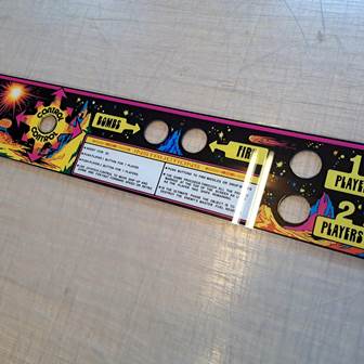 Reproduction Zaccaria Super Cobra control panel overlay