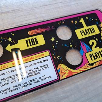 Reproduction Zaccaria Super Cobra control panel overlay