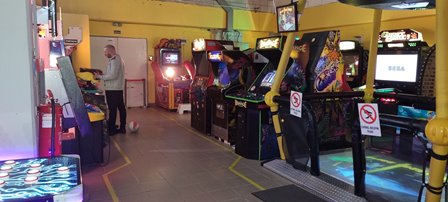 Arcade game event at Savoya Park, Budapest