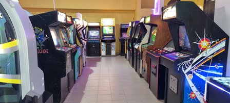 Arcade game event at Savoya Park, Budapest