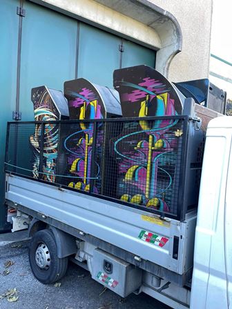 Group of Zaccaria uprights