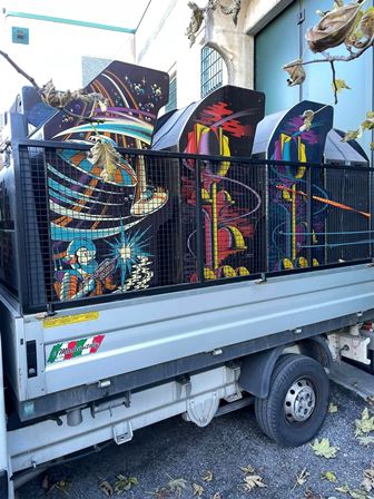 Group of Zaccaria uprights