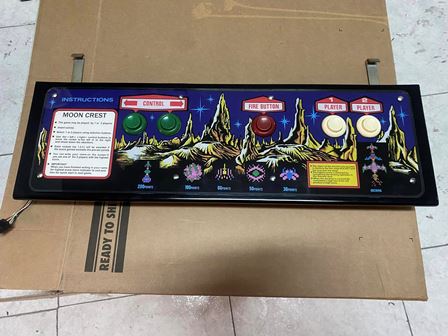 Reproduction Zaccaria Moon Crest control panel overlay