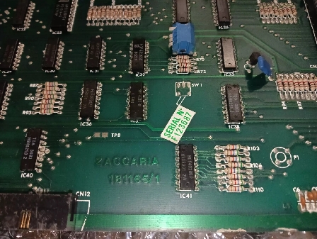 Zaccaria 1B1165/1 pinball CPU PCB