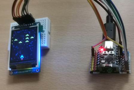 ESP32 running Astro Wars