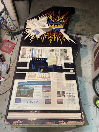 Zaccaria Puckman upright side art repair