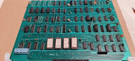 Bootleg Pac-man game PCB converted to Zaccaria Eyes