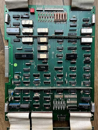 Midway Solar Fox game PCB set with Zaccaria label